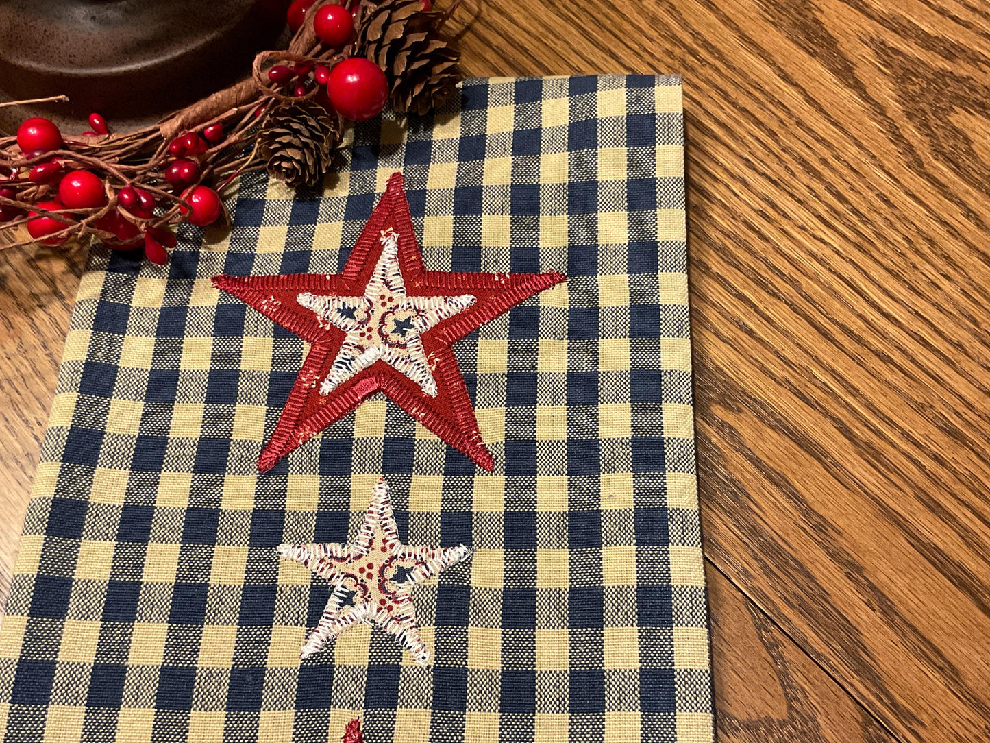Primitive Farmhouse Americana Towel Item #2048