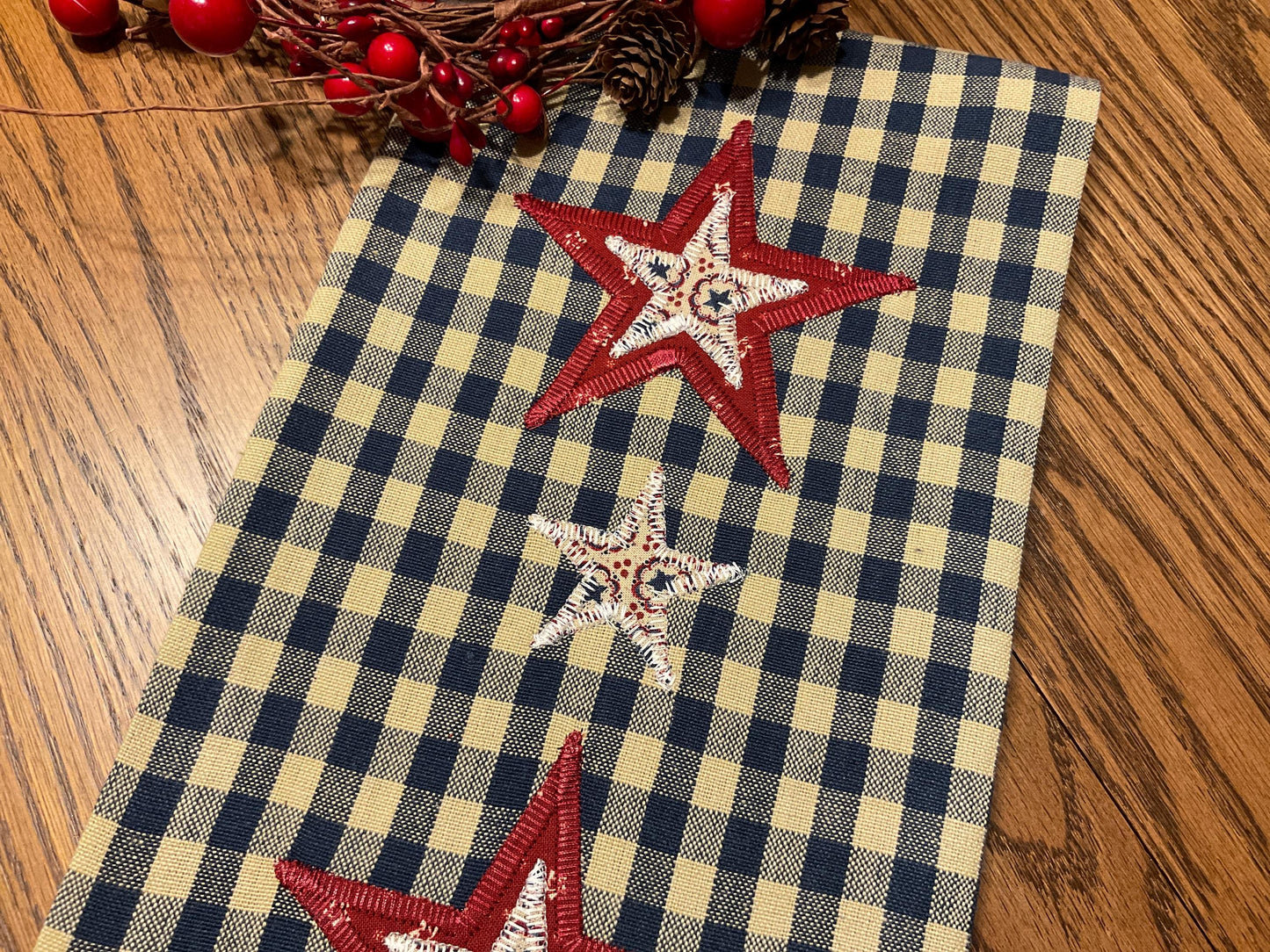 Primitive Farmhouse Americana Towel Item #2048