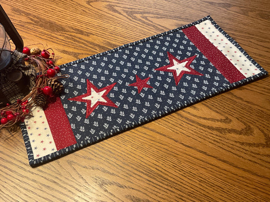 RESERVED FOR TOM Primitive Farmhouse Americana Table Runner Item #2051