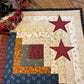 Primitive Farmhouse Patriotic Log Cabin Table Topper Item #2052