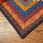 Primitive Farmhouse Patriotic Log Cabin Table Topper Item #2052