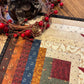 Primitive Farmhouse Patriotic Log Cabin Table Topper Item #2052