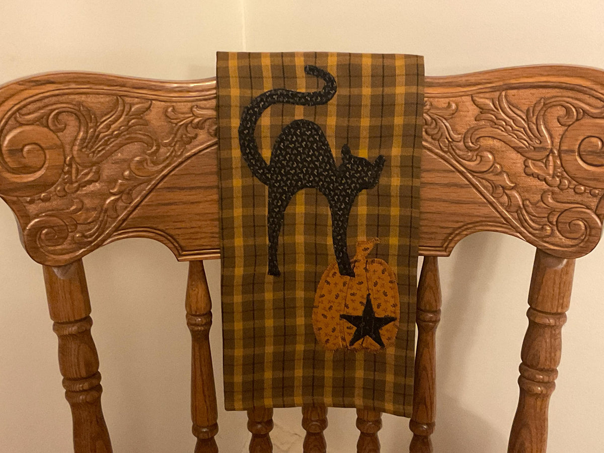 Halloween Primitive Farmhouse Towel Item #2054