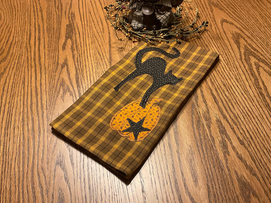 Halloween Primitive Farmhouse Towel Item #2054