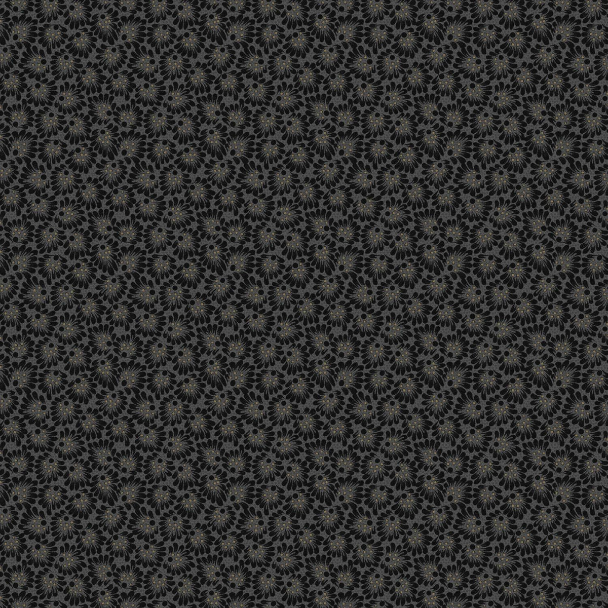 Midnight Cheddar by Pam Buda Charcoal Leafy Trail # R172090D-CHARCOAL