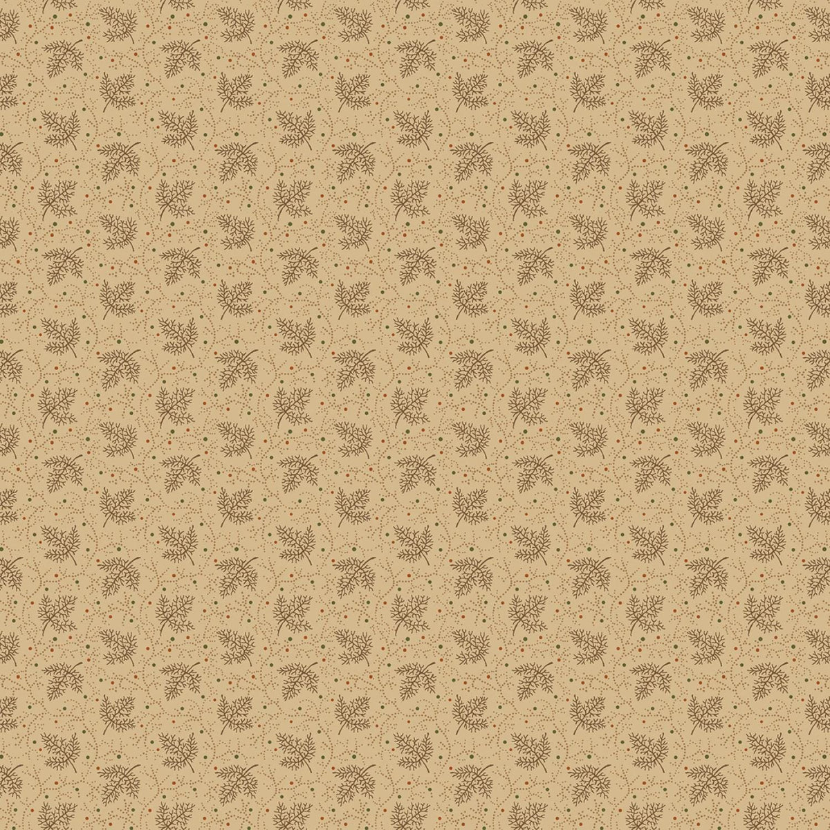 Midnight Cheddar by Pam Buda Tan Transparent Leaves # R172087D-TAN