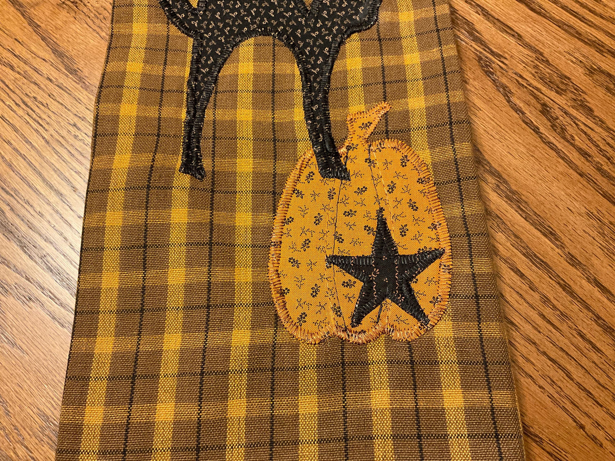 Halloween Primitive Farmhouse Towel Item #2054