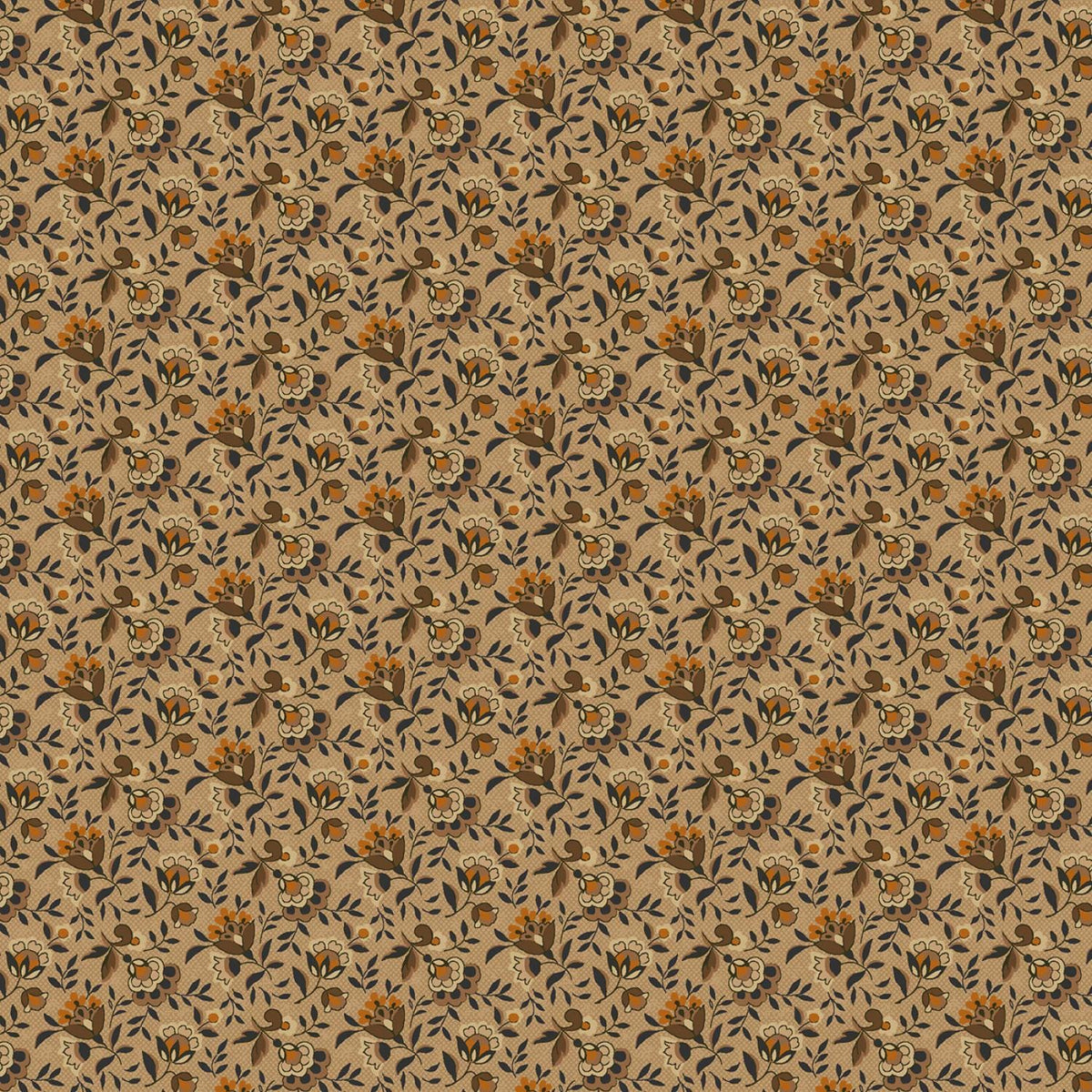 Midnight Cheddar by Pam Buda Beige Fall Flowers # R172083D-BEIGE