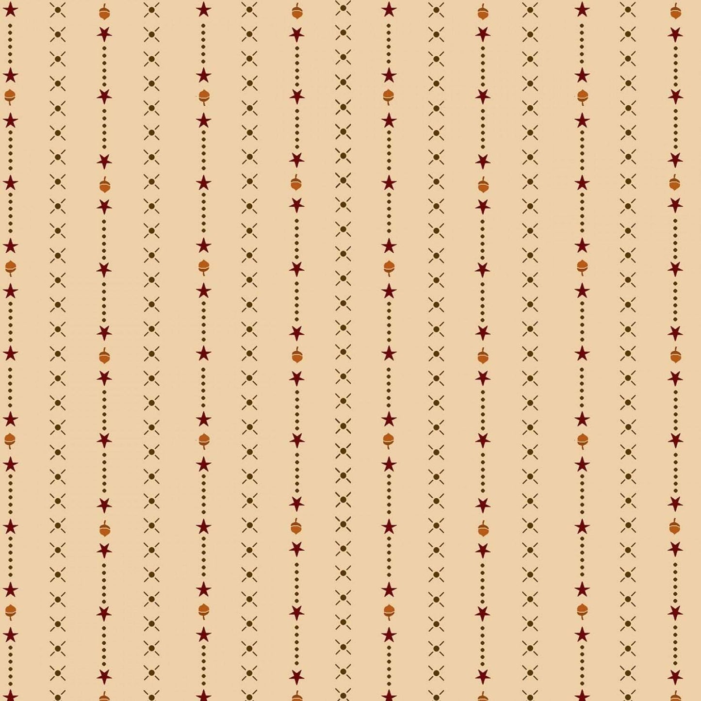 October Morning by Kim Diehl Cream Harvest Stripe #9143-44