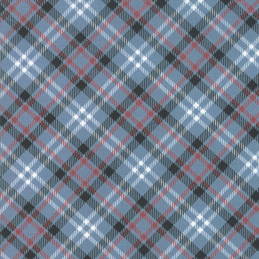 Branded by Sweet Water Blue Jean Plaid Yardage 5786 16