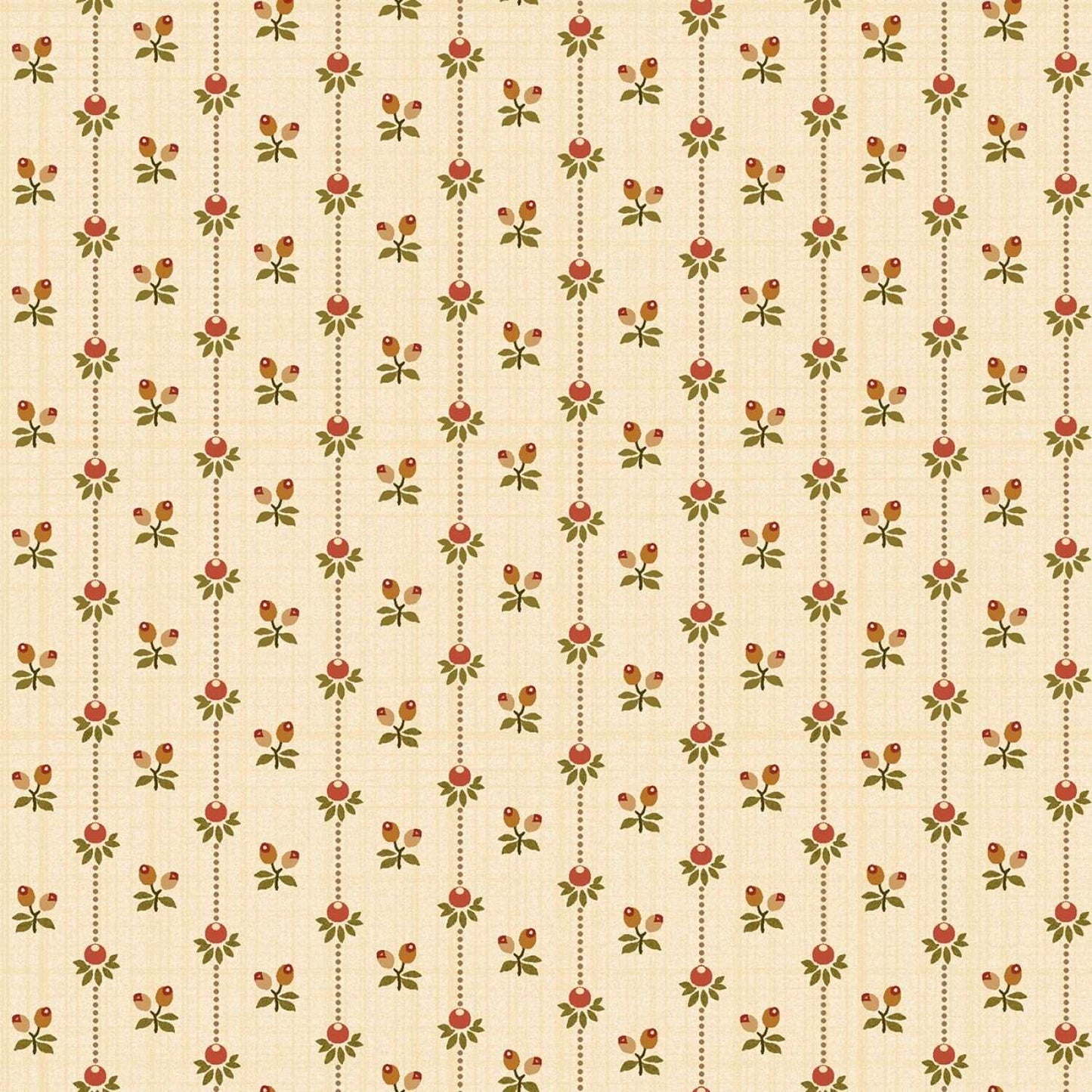 Hello Fall by Hannah West Cream Bud Stripe # 2695-33