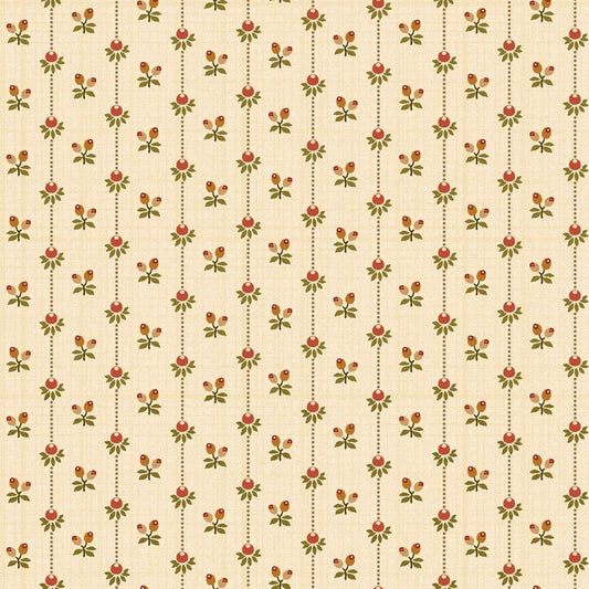 Hello Fall by Hannah West Cream Bud Stripe # 2695-33