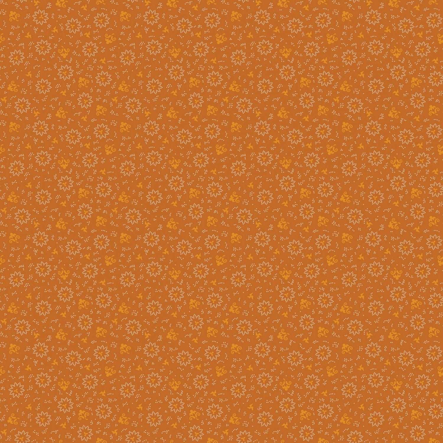 Bountiful Autumn by Stacy West Autumn Burst Orange # C10852R-ORAN