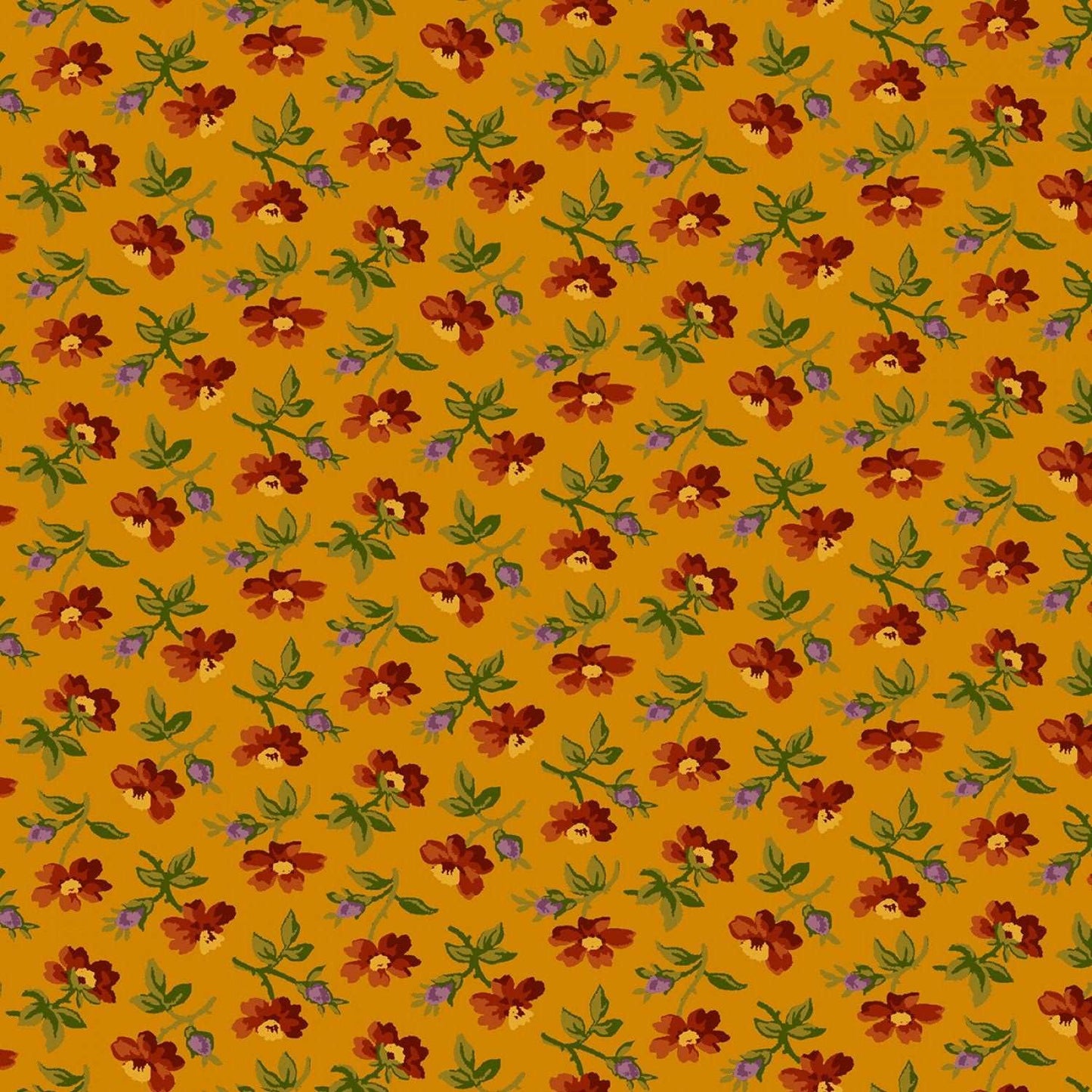 Grasslands by Laura Berringer Gold Field Daisy's Flannel # R3823-GOLD