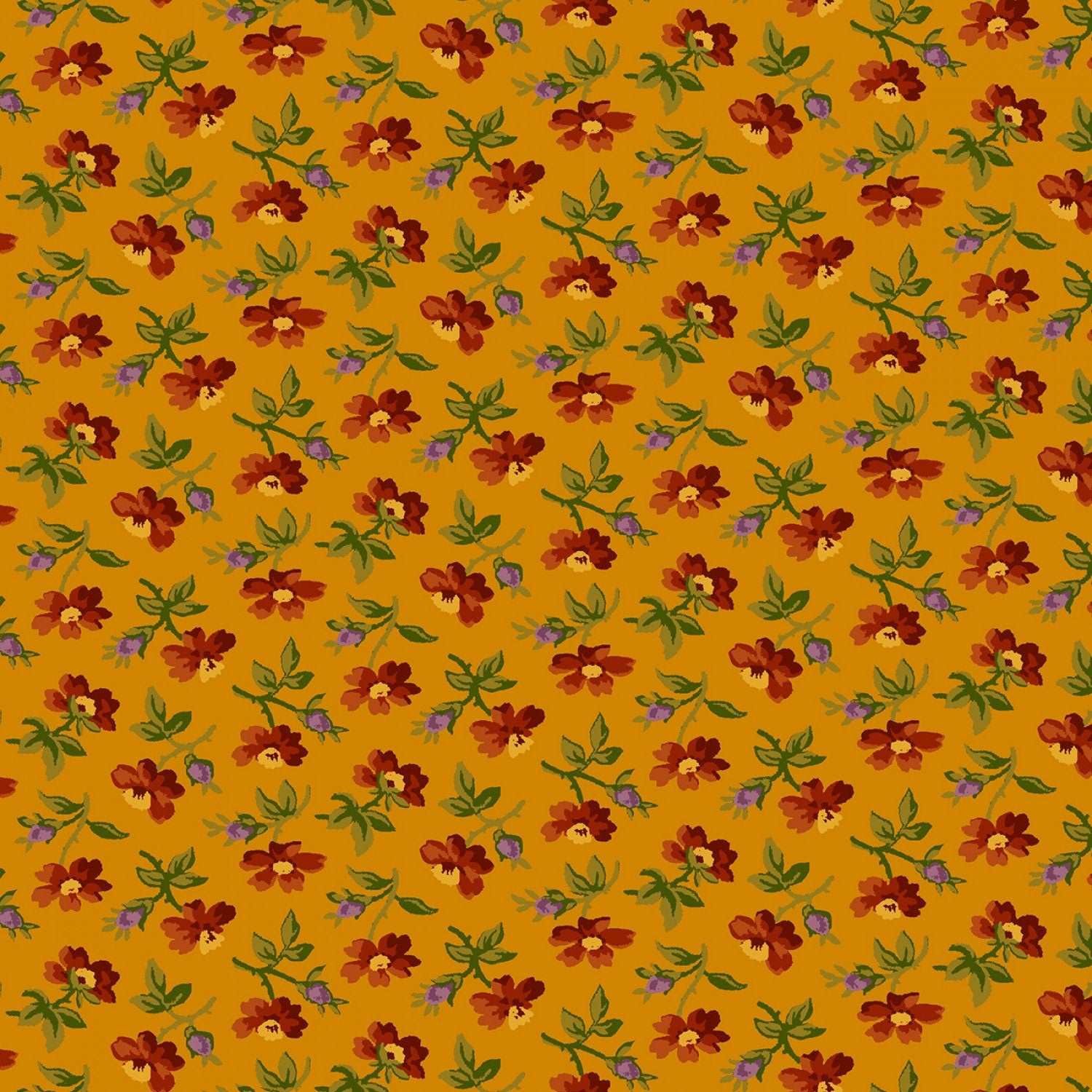 Grasslands by Laura Berringer Gold Field Daisy's Flannel # R3823-GOLD