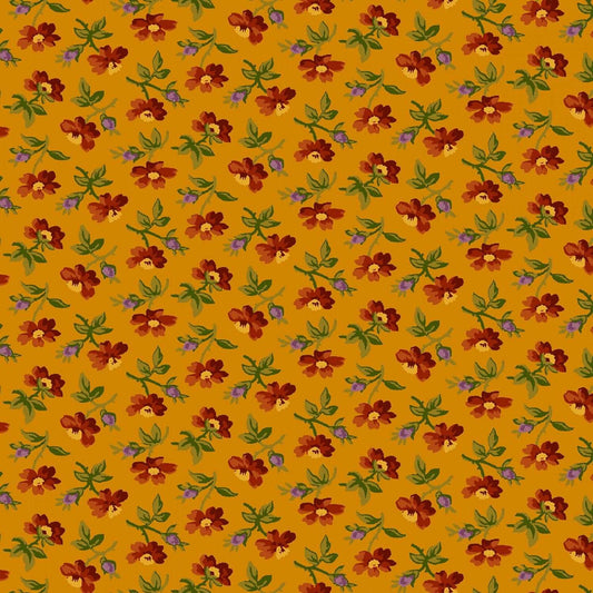 Grasslands by Laura Berringer Gold Field Daisy's Flannel # R3823-GOLD