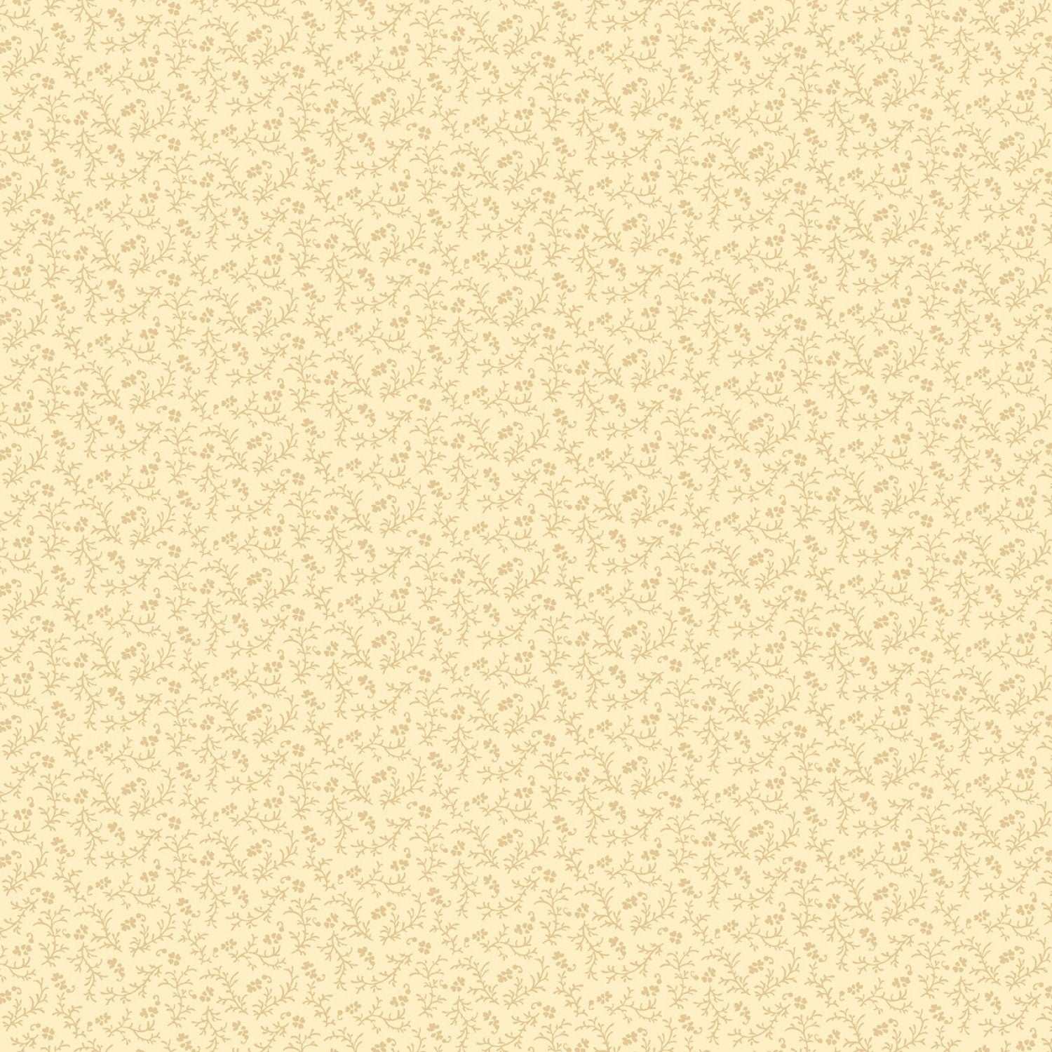 Prairie Dry Goods by Pam Buda Light Beige Little Buds # R1763-LTBEIGE