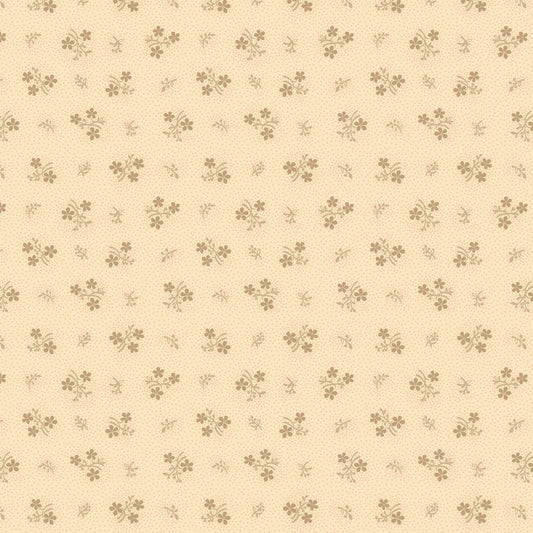 Prairie Dry Goods by Pam Buda Light Tan Sweet Flower # R1762-LTTAN