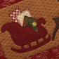 Primitive Farmhouse Christmas Sleigh and Reindeer Table Runner Item #1529