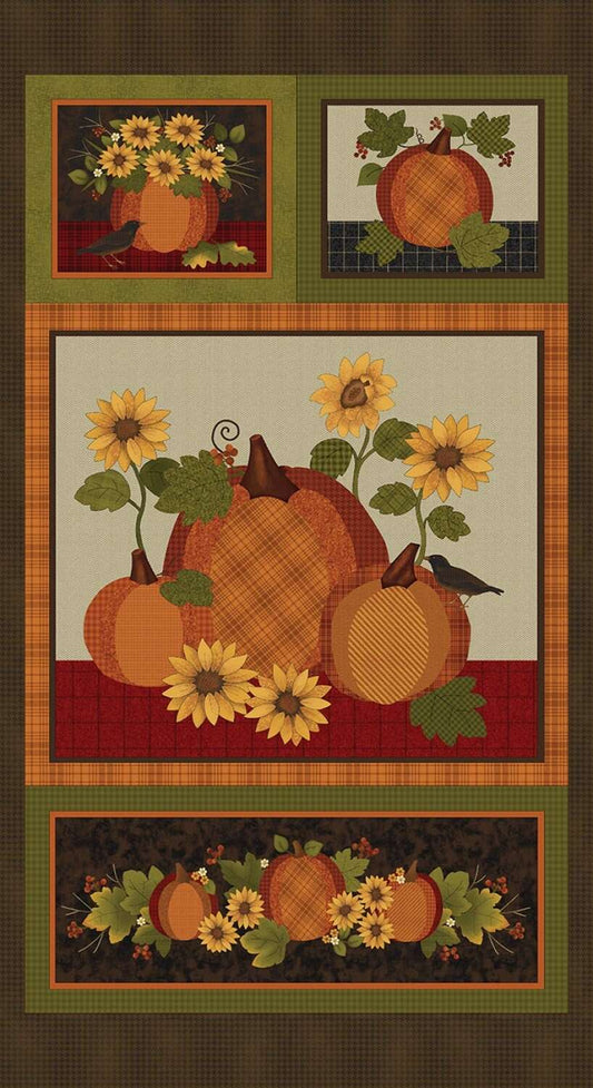 A Wooly Autumn by Cheryl Haynes Spice A Wooly Autumn Panel # 13055B-99