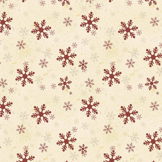 Postcard Christmas by Davis Studio Light Butter Snowflakes # Y3513-58