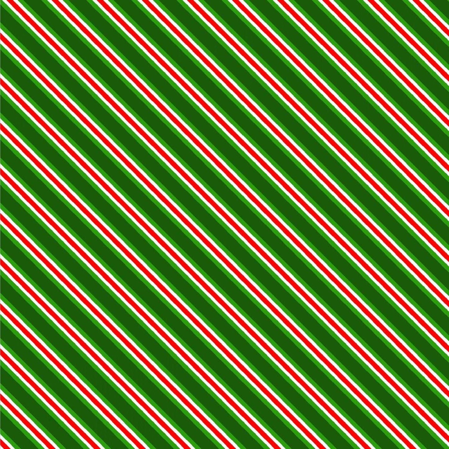 Noel by Oasis Fabrics Diagonal Stripe Green # 595342