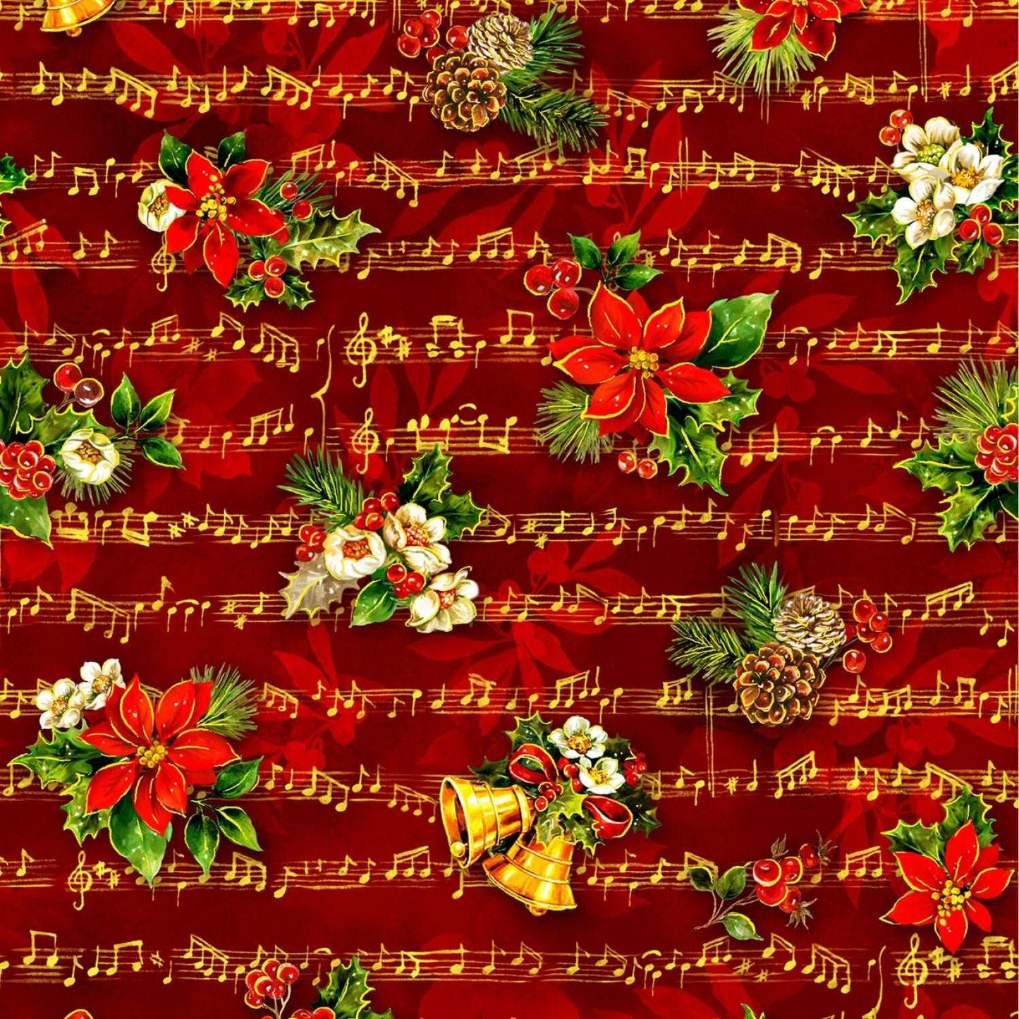 Noel by Oasis Fabrics Sheet Music Red # 595411