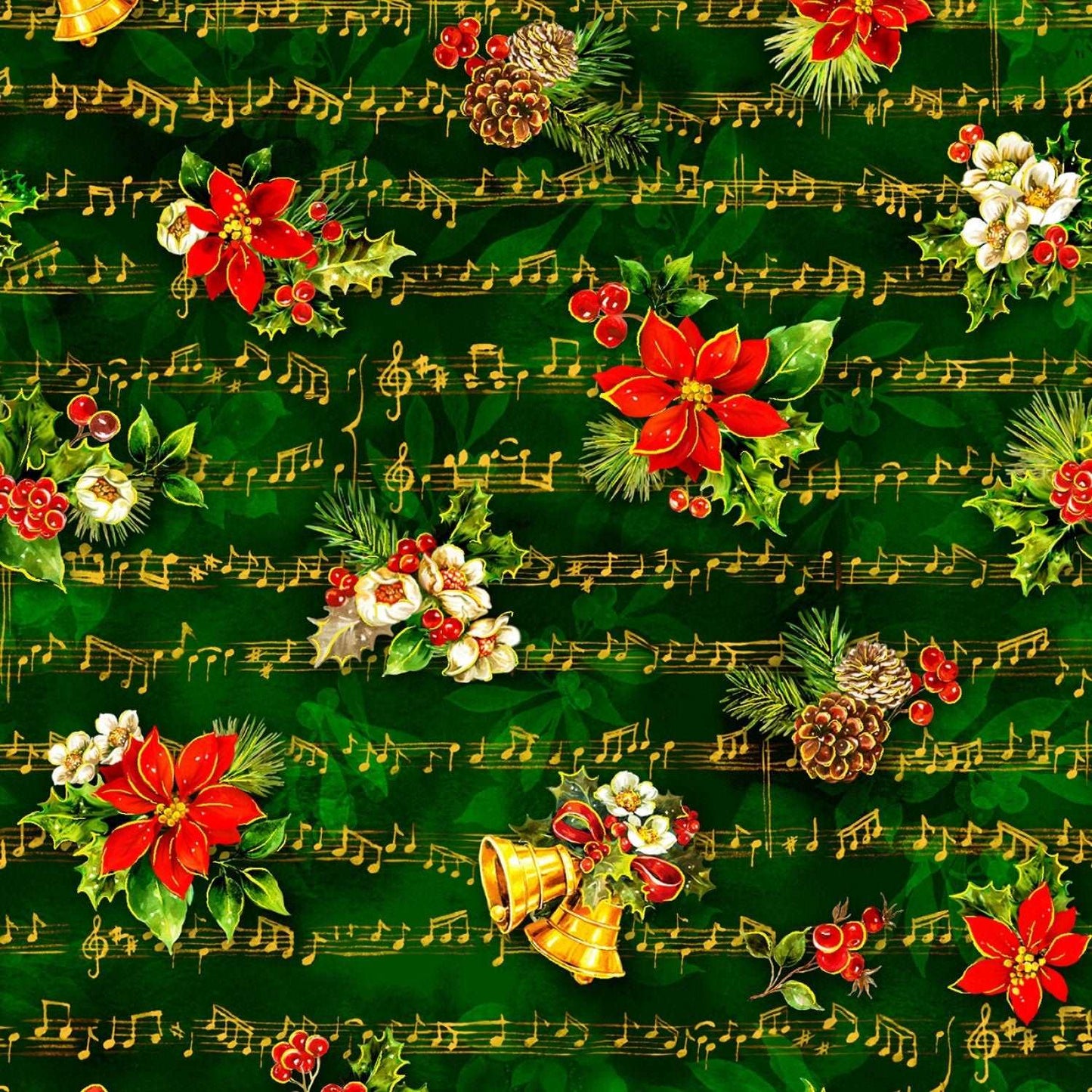 Noel by Oasis Fabrics Sheet Music Green # 595412