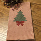 Primitive Farmhouse Christmas Towel Item #1539