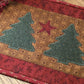 Primitive Farmhouse  Christmas Table Runner Item #1530