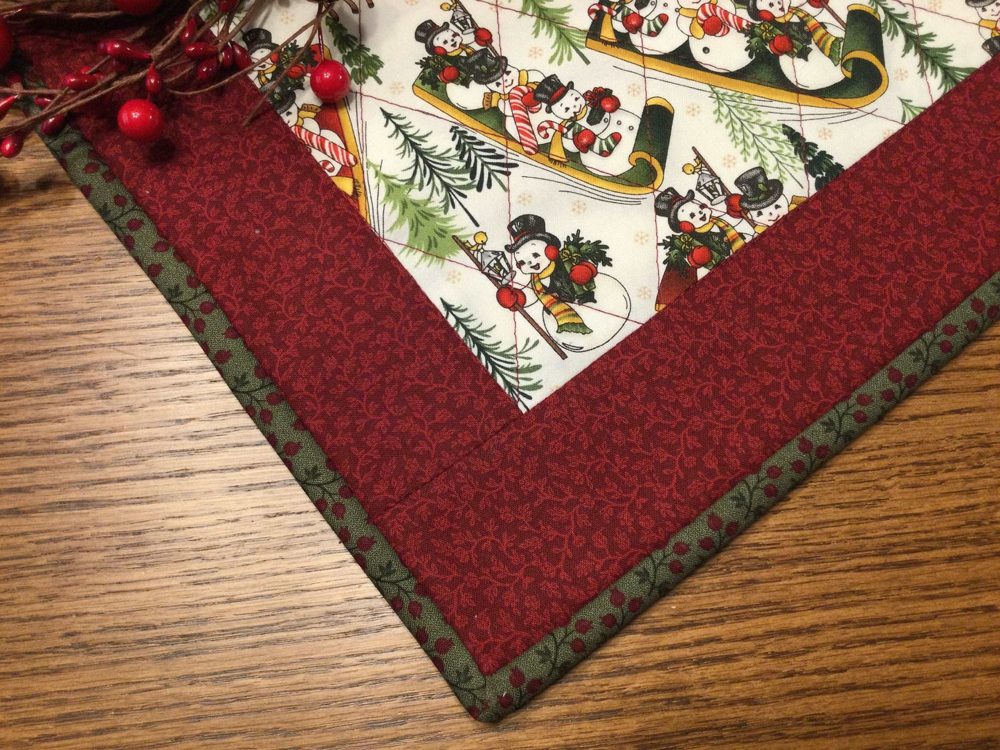 Primitive Farmhouse Christmas Table Runner Item #1528