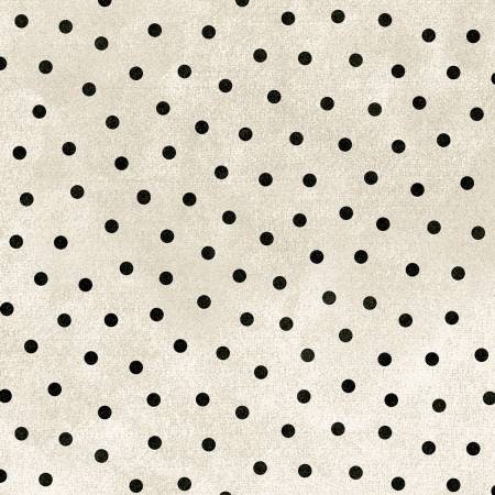 Woolies Flannel By Bonnie Sullivan From Maywood Studios, Black Dots On White