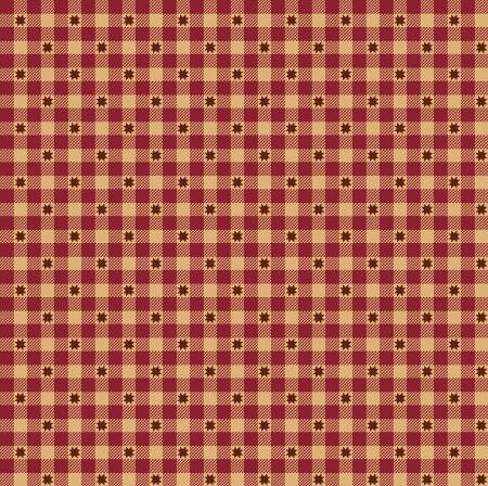 Liberty Stars by Kim Diehl Medium Red Gingham Stars #1576-088