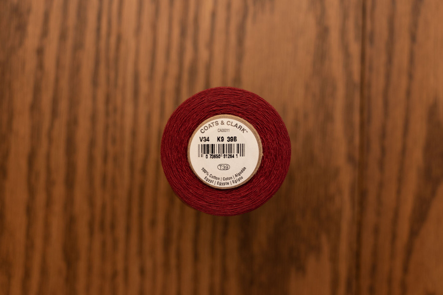 Star Coats and Clark Cotton Thread For Sewing, Machine Quilting & Crafting Barberry Red V34 K9 39B