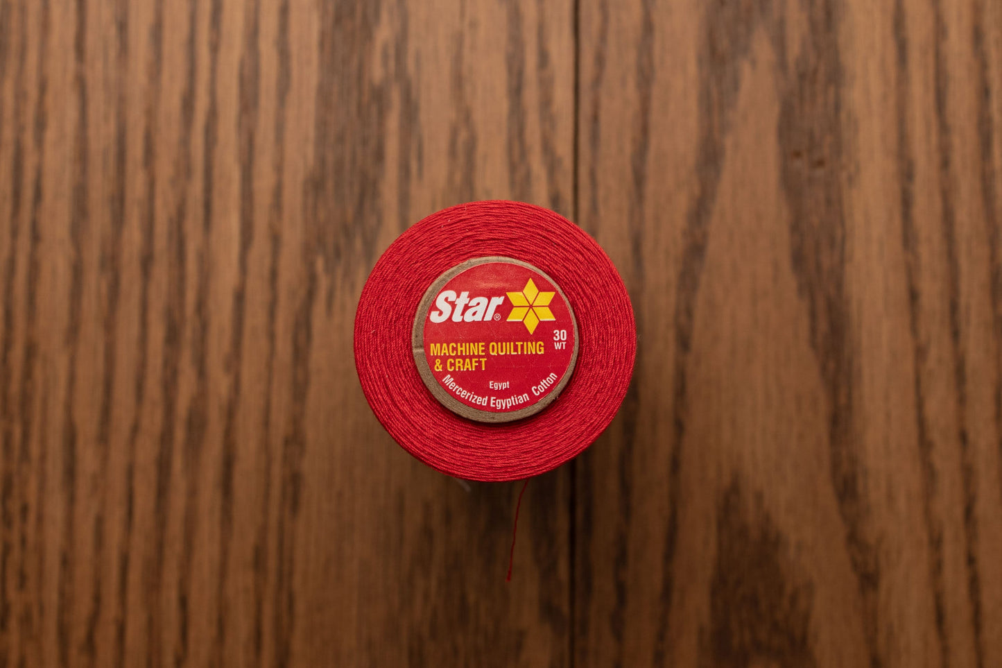 Star Coats and Clark  Cotton Thread For Sewing, Machine Quilting & Crafting Red V37 L8 128