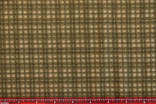 Woolies Flannel By Bonnie Sullivan Green Plaid 18502-G2