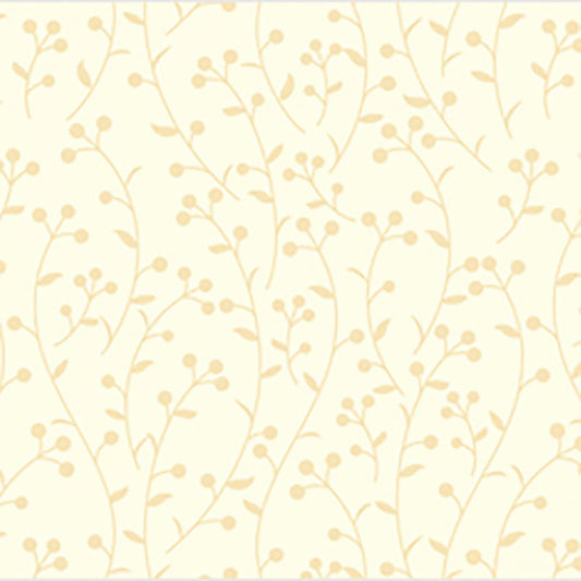 Apple Cider by P&B Textiles Collection White Berry Branch # APPL167-W