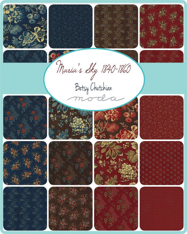 Marias Sky Fat Quarter Bundle by Betsy Chutchian 31620AB