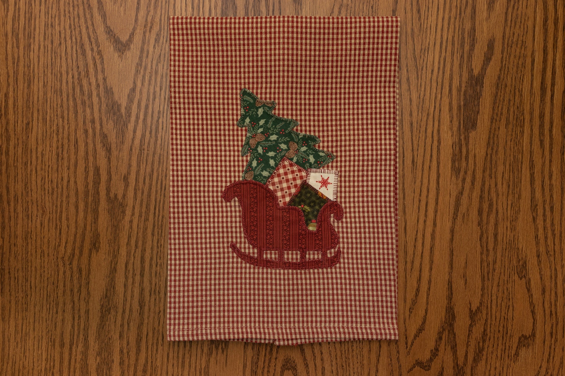 Primitive Farmhouse Christmas Towels Item #1586