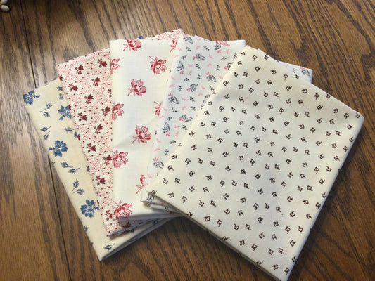 SALE! **Five For The Price of Four** Fat Quarter Pack