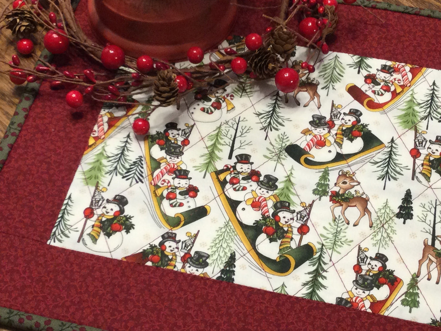 Primitive Farmhouse Christmas Table Runner Item #1747