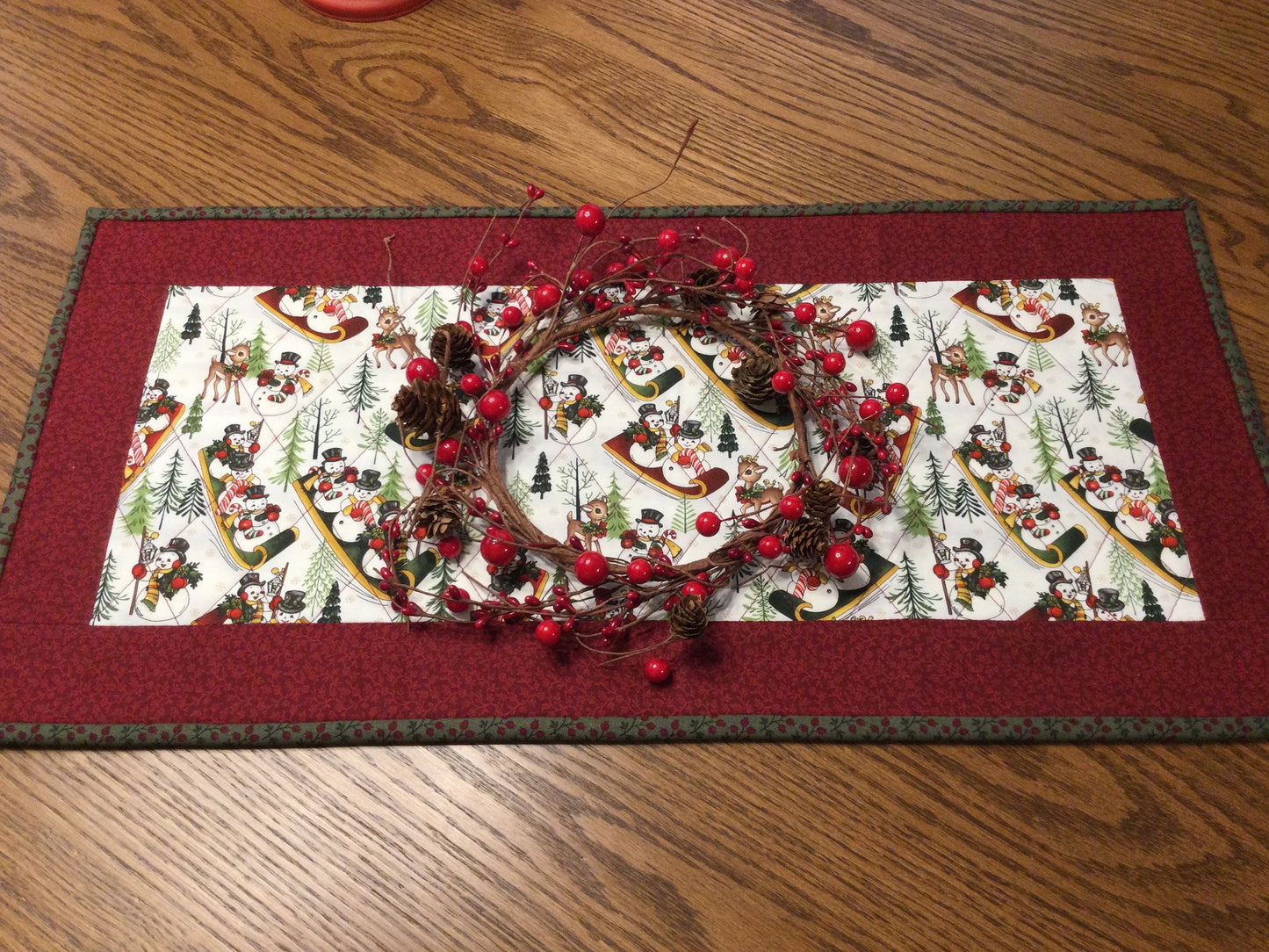 Primitive Farmhouse Christmas Table Runner Item #1747