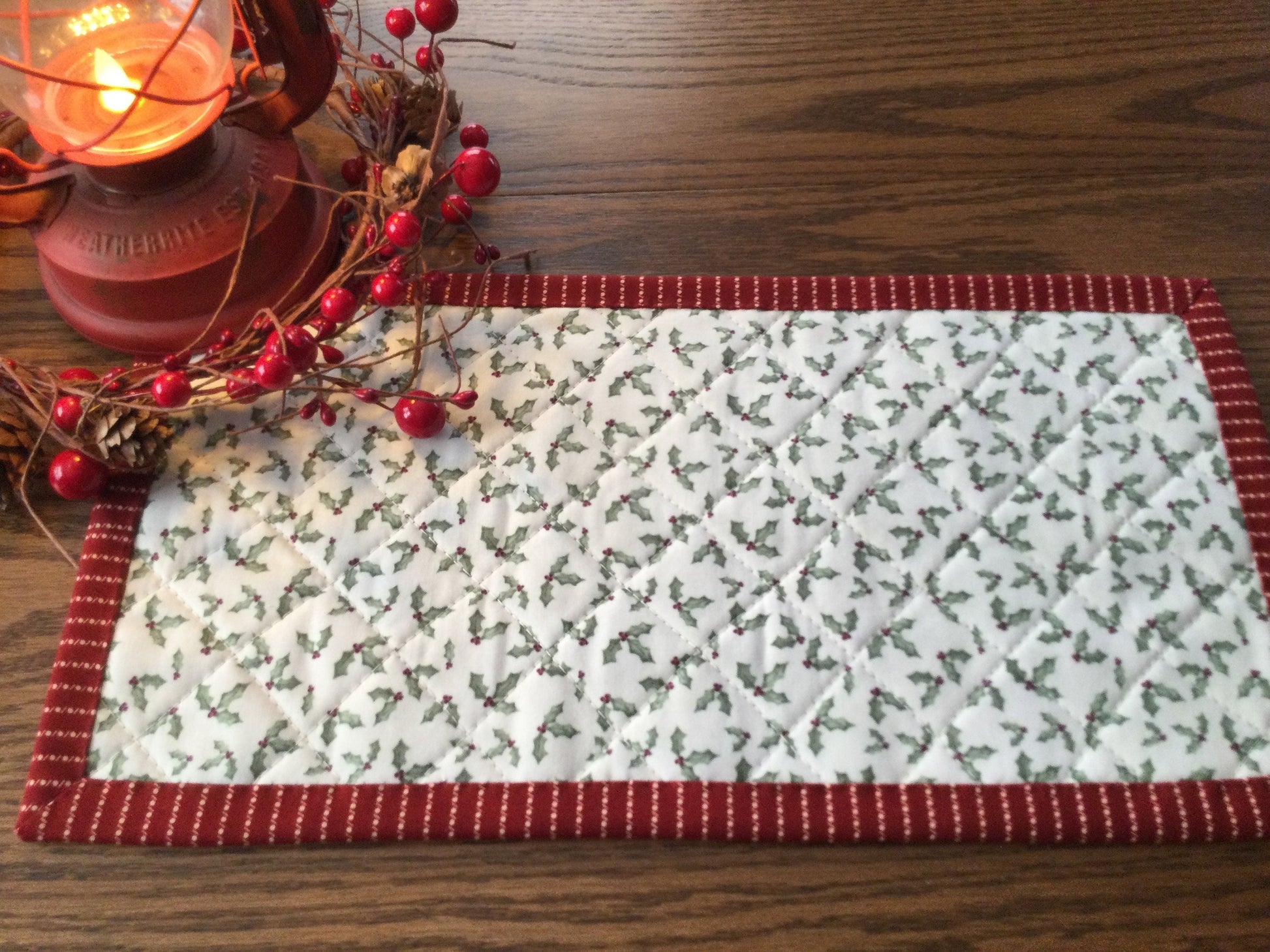 Primitive Farmhouse Christmas Table Runner Item #1804