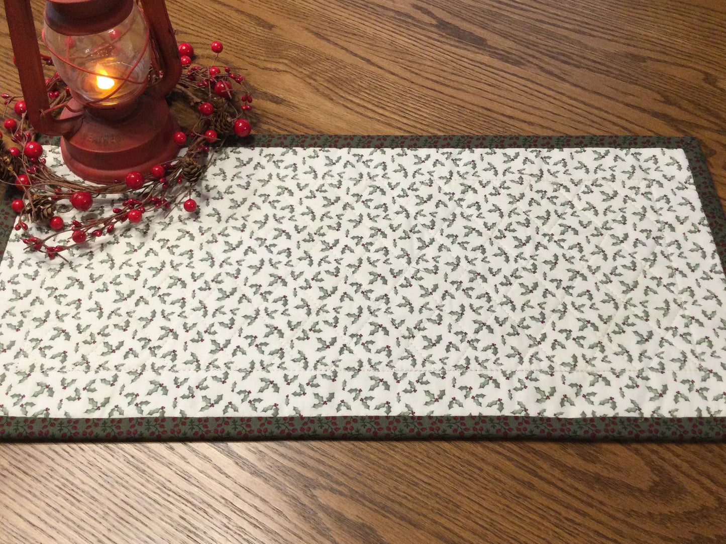 Primitive Farmhouse Christmas Table Runner Item #1747