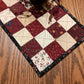 Primitive Farmhouse Valentine Heart Table Runner Item #1598