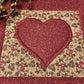 Primitive Farmhouse Valentine Potholders Item #1609