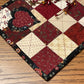 Primitive Farmhouse Valentine Heart Table Runner Item #1598