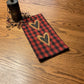 Primitive Farmhouse Valentine Heart Towel Item #1612