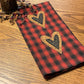 Primitive Farmhouse Valentine Heart Towel Item #1612
