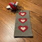 Valentine Primitive Farmhouse Valentine Hearts Towel #1838